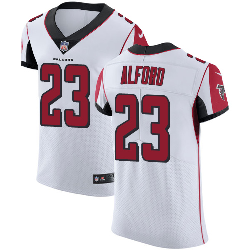 Nike Falcons #23 Robert Alford White Men's Stitched NFL Vapor Untouchable Elite Jersey - Click Image to Close